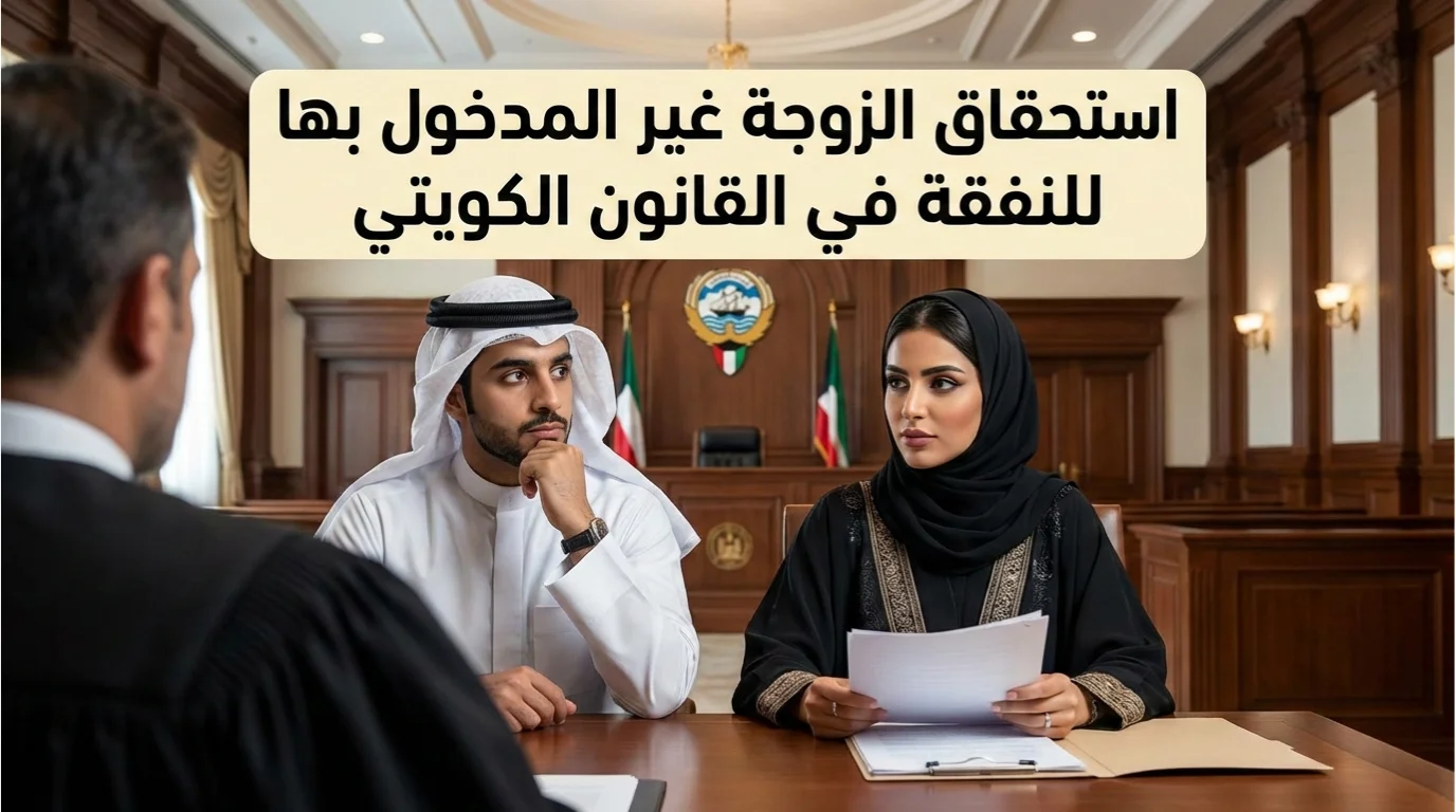 نفقة الزوجة غير المدخول بها بحسب القانون الكويتي