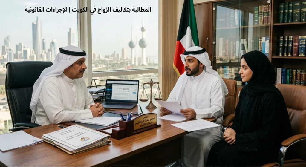 المطالبة بتكاليف الزواج في الكويت، الاجراءات القانونية 2026، متى يحق للزوج استرداد المهر