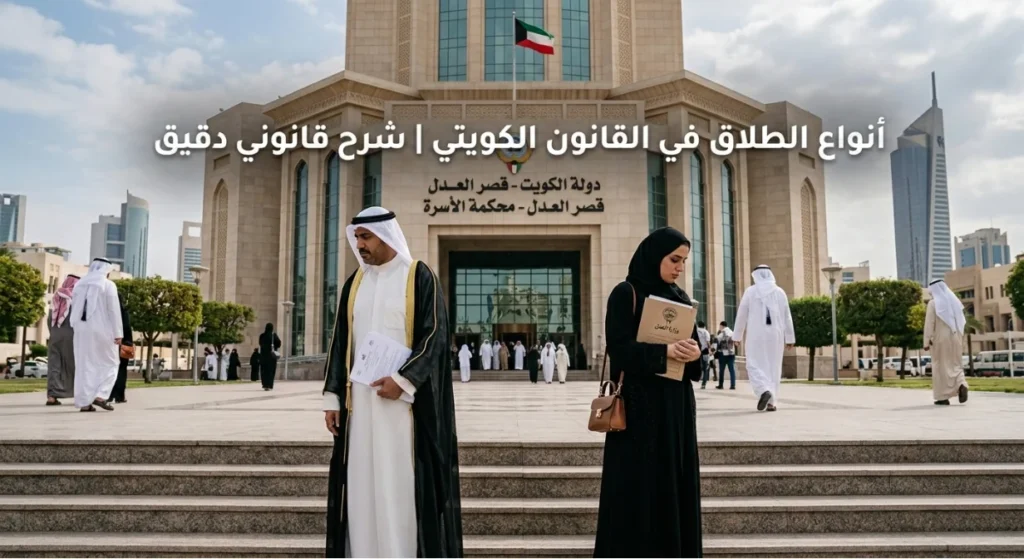 أنواع الطلاق في القانون الكويتي وأهم الحالات الخاصة لكل منها