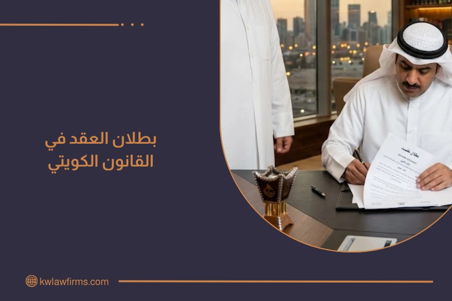 بطلان العقد في القانون الكويتي مع مستند عقد قانوني قيد المراجعة لتحديد أسباب عدم صحته.