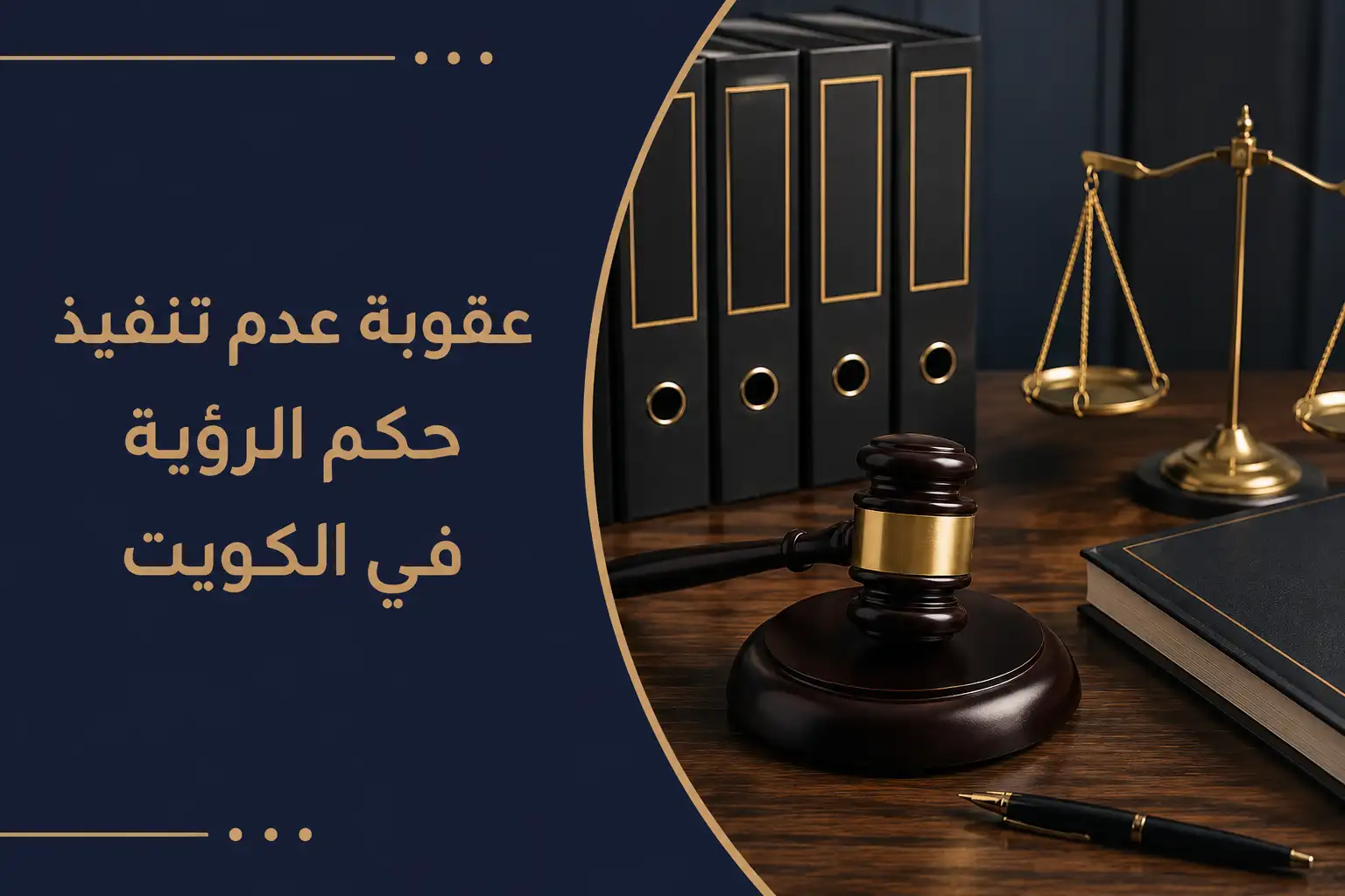 عقوبة عدم تنفيذ حكم الرؤية في الكويت: ما الإجراء عند الامتناع؟